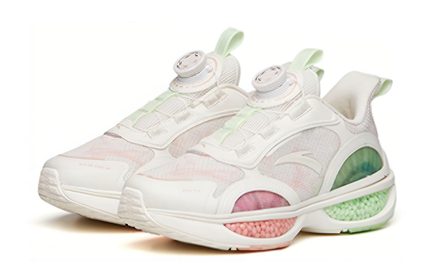 Lookbook (Preschool) Anta Capsule Shock-Absorbent Running Shoe 'White Pink' 322145551-6