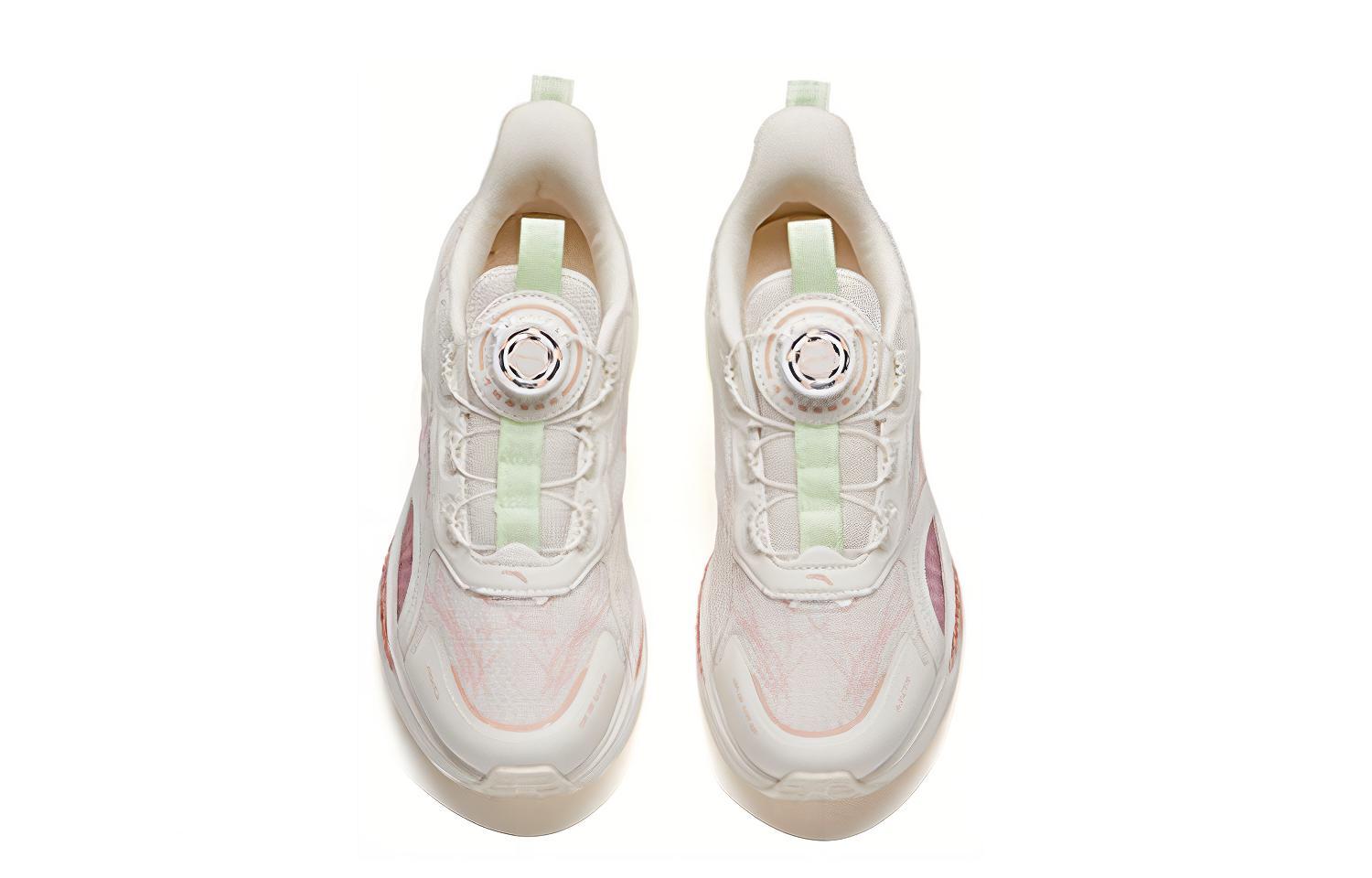 Shop (Preschool) Anta Capsule Shock-Absorbent Running Shoe 'White Pink' 322145551-6