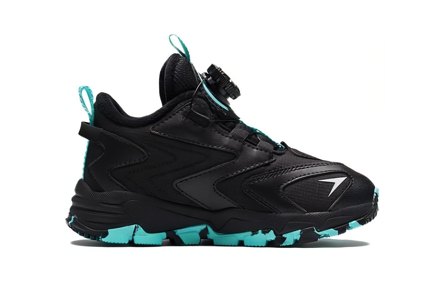 Order 中童 安踏兒童 舒適百搭 耐磨減震 兒童休閒鞋 黑綠色