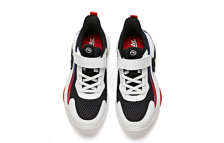Lookbook (Preschool) Anta Casual Low-Top Running Shoe 'Black White Red' 312128888A-5