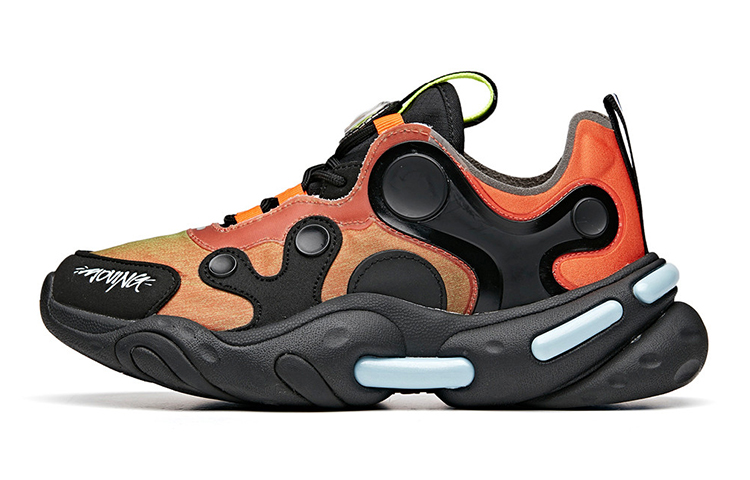 (Preschool) Anta Casual Low 'Black Green Orange' 312018868-3