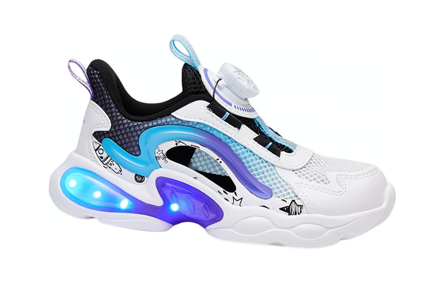 Order (Preschool) Anta Casual Low 'Black White Blue Purple' 312339981-3