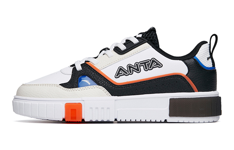 (Preschool) Anta Casual Low 'White Black' 312218012-3