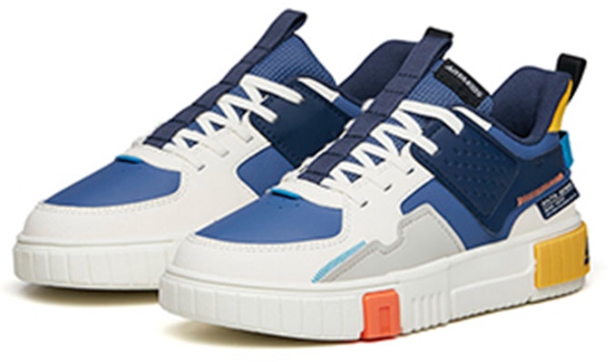 (PS) Anta Casual Low 'Blanco Azul Amarillo Patchwork' A312148071B-2 Lookbook (PS) Anta Casual Low 'Blanco Azul Amarillo Patchwork' A312148071B-2
