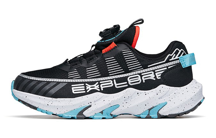(Preschool) Anta Casual Low Running Shoes 'Black Blue' 312215577-7