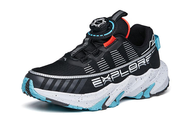 Order (Preschool) Anta Casual Low Running Shoes 'Black Blue' 312215577-7