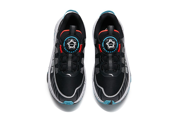 Lookbook (Preschool) Anta Casual Low Running Shoes 'Black Blue' 312215577-7