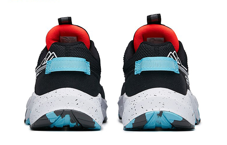 Shop (Preschool) Anta Casual Low Running Shoes 'Black Blue' 312215577-7
