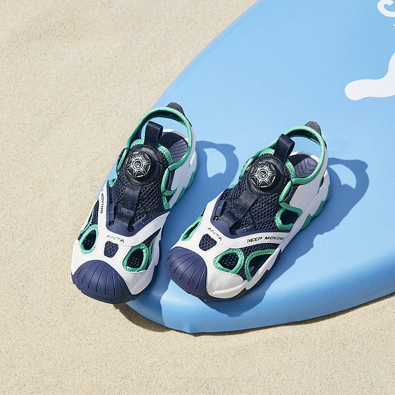 (PS) Anta Casual Sandal 'Black White Green' 圖 6