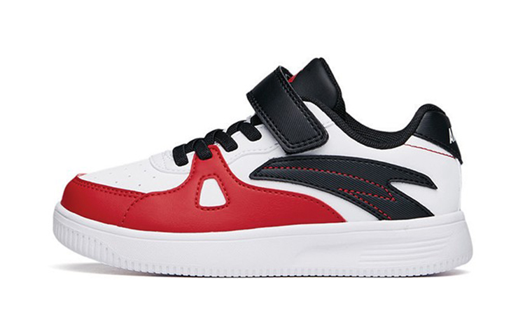 (Preschool) Anta Casual Velcro Low 'White Red Black' A312129980A-3