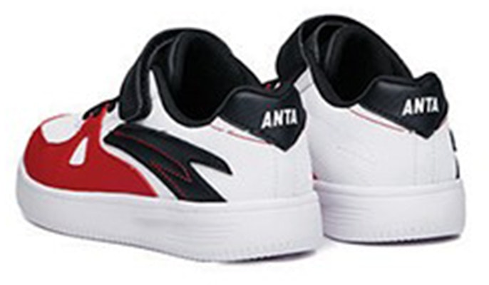 (Preschool) Anta Casual Velcro Low 'White Red Black' A312129980A-3 Lookbook (Preschool) Anta Casual Velcro Low 'White Red Black' A312129980A-3
