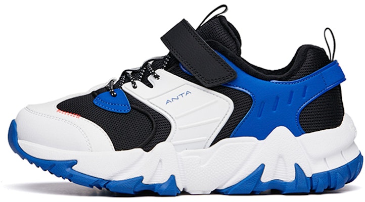 (Preschool) Anta Casual Velcro Running Shoes 'Black Blue White Fleece' A312146805-4 Buy (Preschool) Anta Casual Velcro Running Shoes 'Black Blue White Fleece' A312146805-4