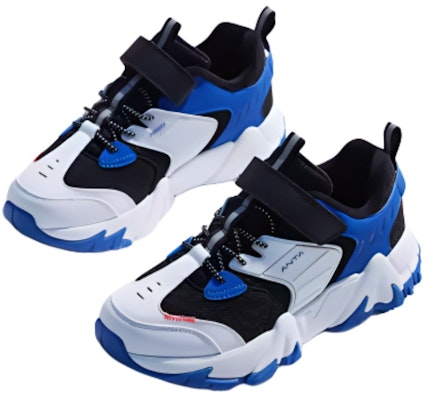 (Preschool) Anta Casual Velcro Running Shoes 'Black Blue White Fleece' A312146805-4 Order (Preschool) Anta Casual Velcro Running Shoes 'Black Blue White Fleece' A312146805-4