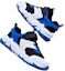 Shop (Preschool) Anta Casual Velcro Running Shoes 'Black Blue White Fleece' A312146805-4