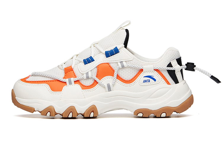 (Preschool) Anta Chunky Sole 'Panda Casual Dad Shoe White Orange' A312138825-1