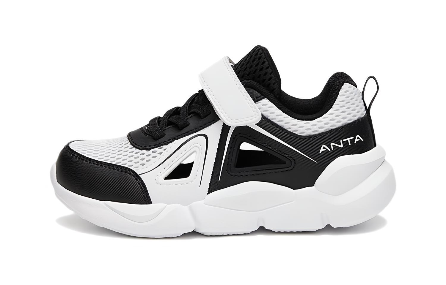 (Preschool) Anta Comfort Sandals 'Magic Tape Black White' A312329952-1