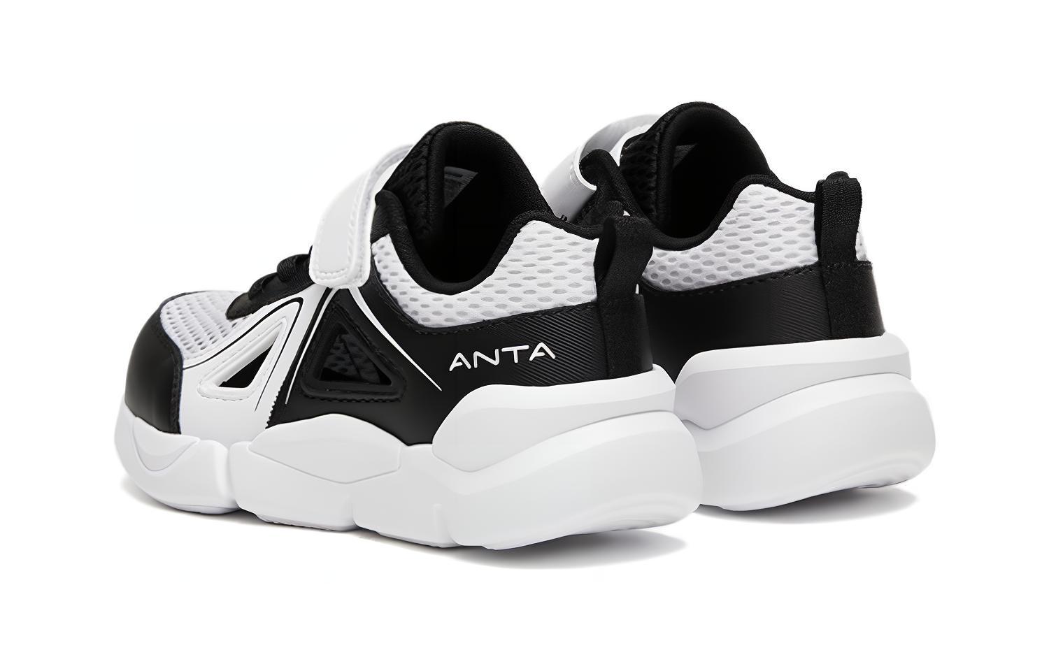 Lookbook (Preschool) Anta Comfort Sandals 'Magic Tape Black White' A312329952-1
