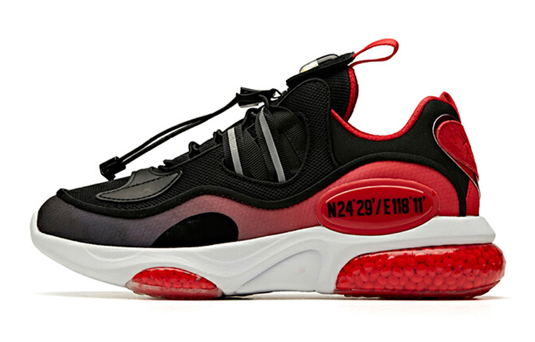 (Preschool) Anta Cushioned Low 'Black Red White' Kids Running Shoes 'New York Fashion Week' 31948866R-7