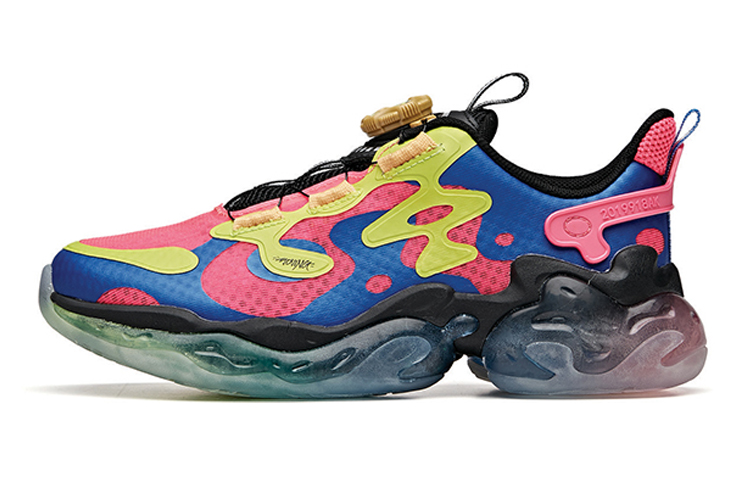 (Preschool) Anta Elastic 'Pink Blue Black' 312025560-1