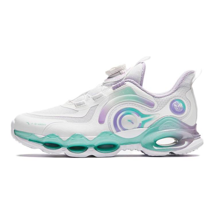 (Preschool) Anta Energy Loop 'White Purple Green' 322345512-3