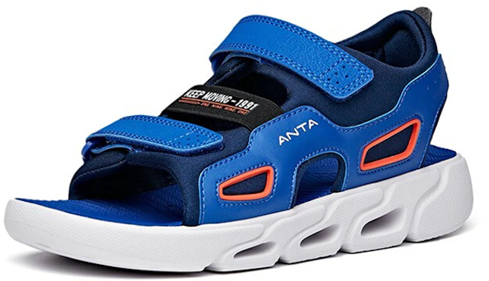 (Preschool) Anta Energy Ring Tech Velcro 'Bright Blue Outdoor Open-Toe Sport Sandals' 312126969A-3 Order (Preschool) Anta Energy Ring Tech Velcro 'Bright Blue Outdoor Open-Toe Sport Sandals' 312126969A-3