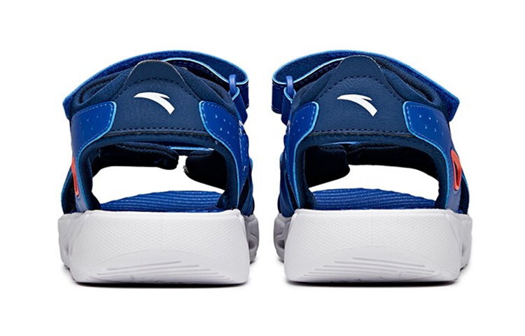 Shop (Preschool) Anta Energy Ring Tech Velcro 'Bright Blue Outdoor Open-Toe Sport Sandals' 312126969A-3
