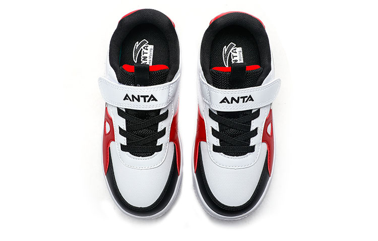 Shop (Preschool) Anta Fashion Casual Low 'White Red Black' 312249914-1