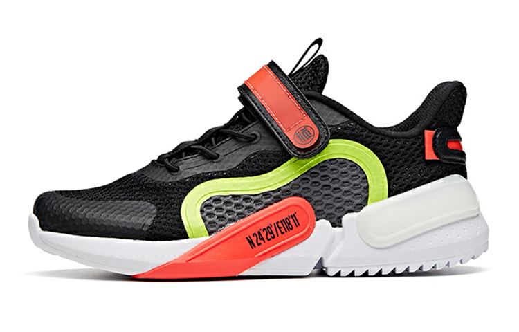 (Preschool) Anta Fashion Mesh Casual Low 'Black White Orange' 312028821-2