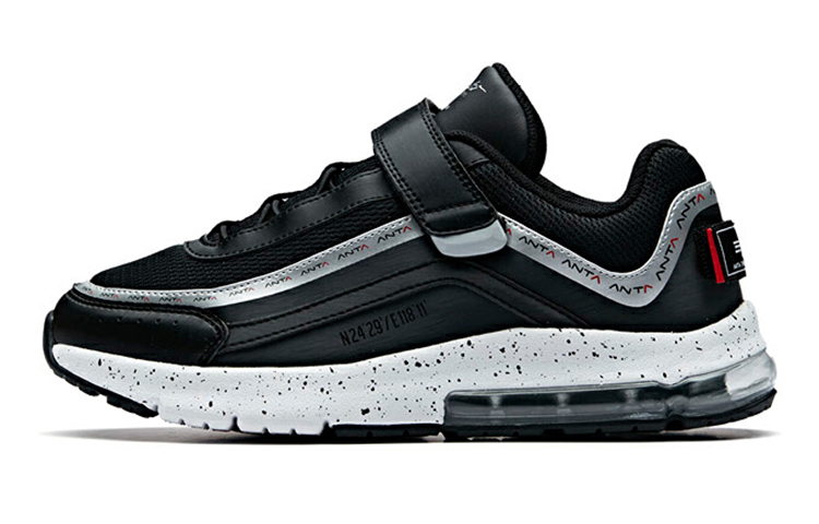 (Preschool) Anta Half-Palm Air Cushion Casual Running Shoes 'Black Silver' 31948811-3