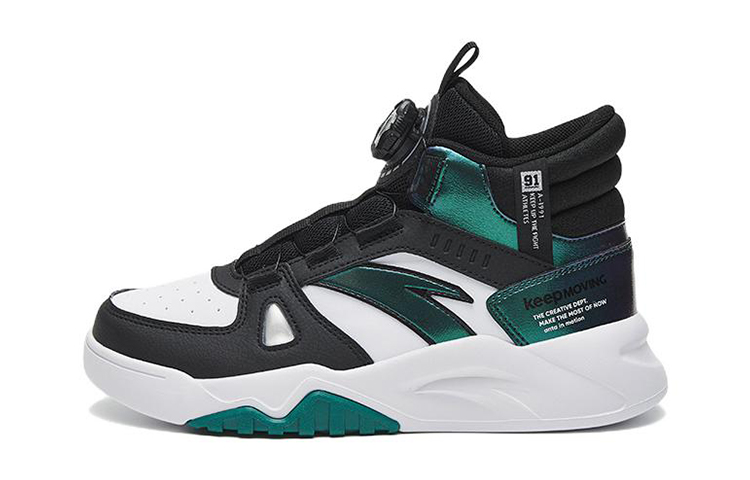 Buy (Preschool) Anta High-Top 'Black White Green' 312248003-4