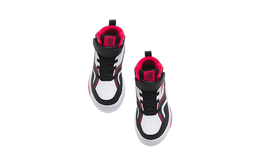 Lookbook (PS) 安踏高帮鞋 '黑白粉' 312319992-1