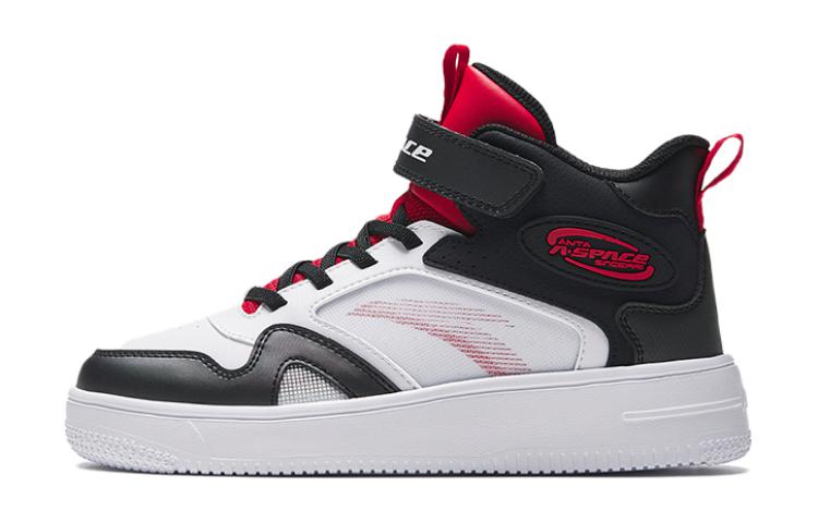 (Preschool) Anta High-Top 'White Black Red' A312338034-2