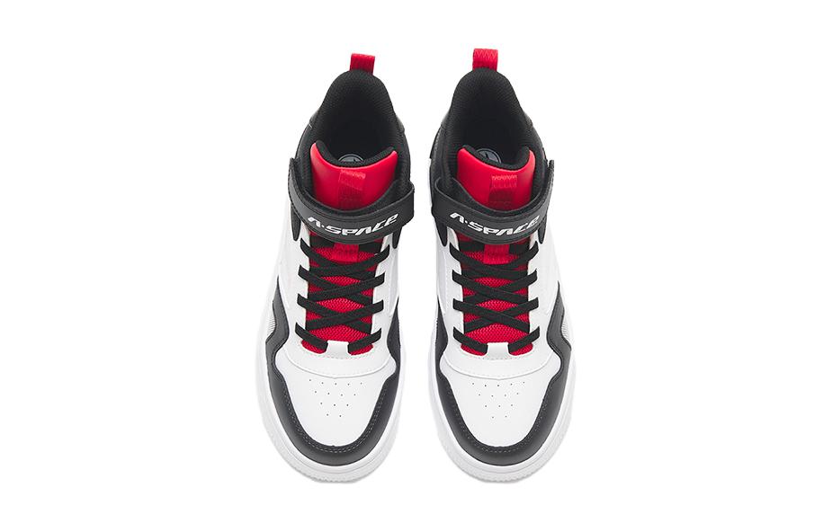 Lookbook (Preschool) Anta High-Top 'White Black Red' A312338034-2
