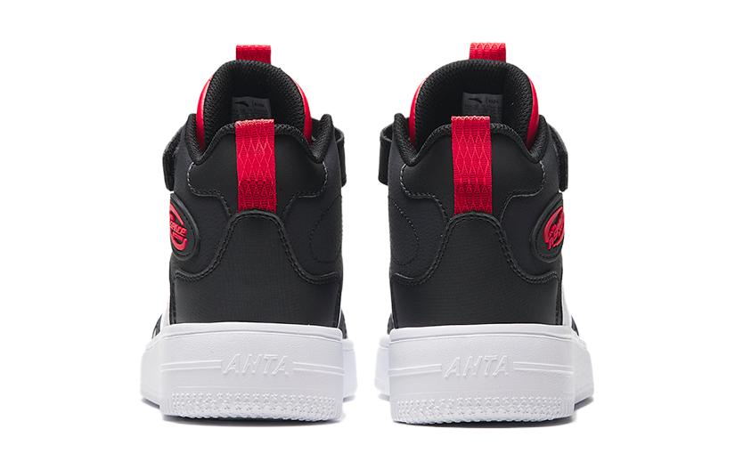 Shop (Preschool) Anta High-Top 'White Black Red' A312338034-2