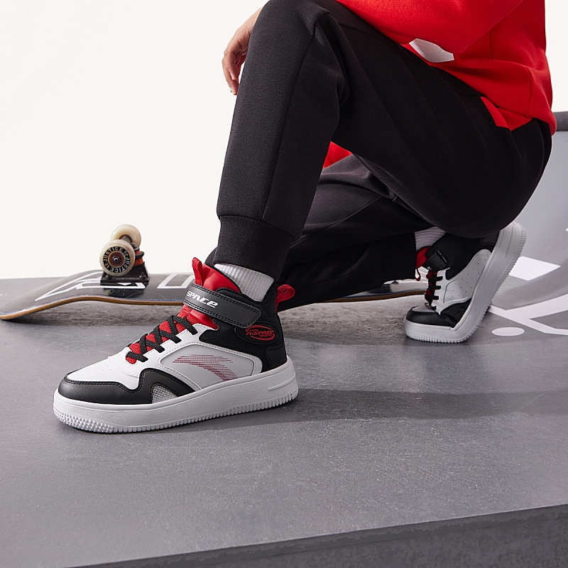 Sizing (Preschool) Anta High-Top 'White Black Red' A312338034-2