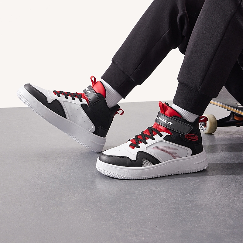 Cheap (Preschool) Anta High-Top 'White Black Red' A312338034-2