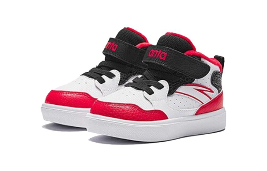 Lookbook (Preschool) Anta High-Top 'White Black Red' A312340002-1