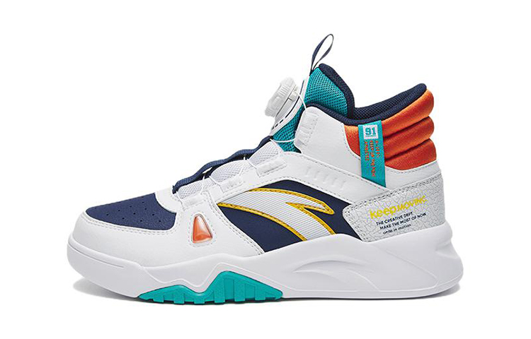 (Preschool) Anta High-Top 'White Blue Orange' 312248003-9