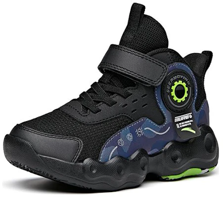 (Preschool) Anta High-Top Basketball 'Black Blue Green' A312139932A-3 Order (Preschool) Anta High-Top Basketball 'Black Blue Green' A312139932A-3