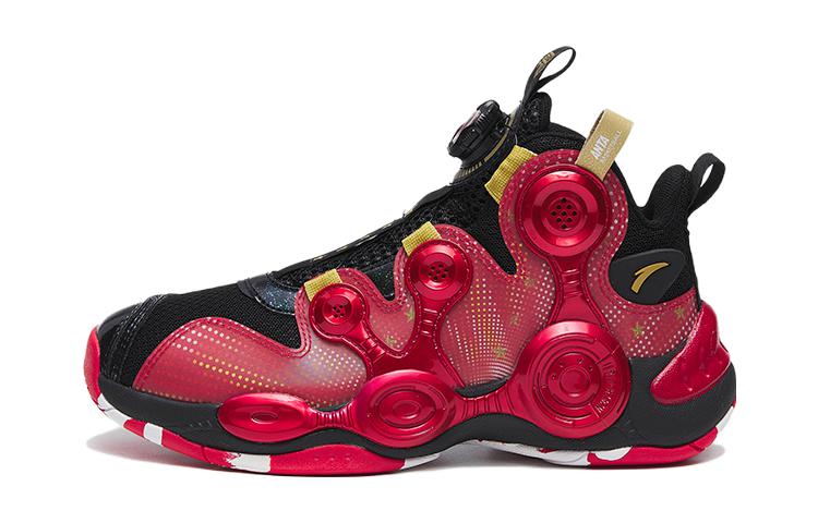 (Preschool) Anta High-Top Basketball 'Black Red' 312311167-8