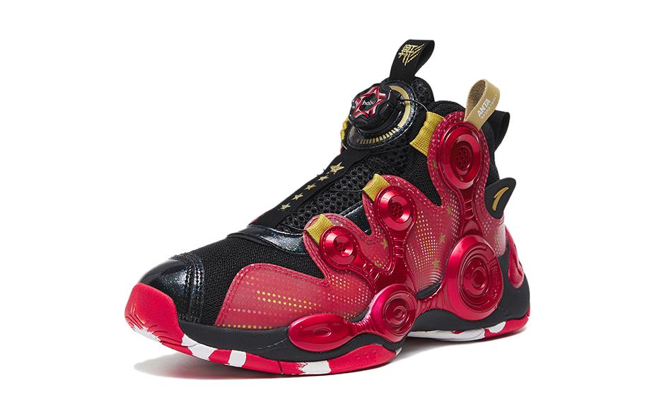 Order (PS) Anta High-Top Bola Keranjang 'Hitam Merah' 312311167-8