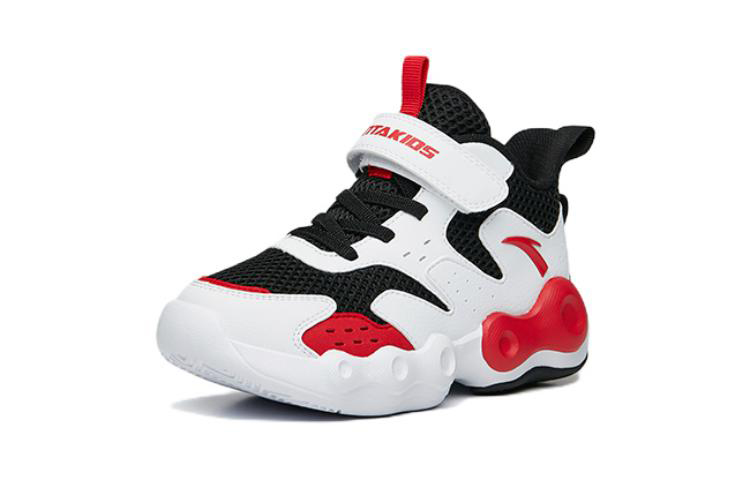 Order (Preschool) Anta High-Top Basketball 'Black White Red' A312239911-1