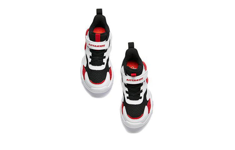 Lookbook (Preschool) Anta High-Top Basketball 'Black White Red' A312239911-1
