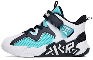 (Preschool) Anta High-Top Basketball 'Cement Buster White Blue Black' A312229966-2 (Preschool) Anta High-Top Basketball 'Cement Buster White Blue Black' A312229966-2