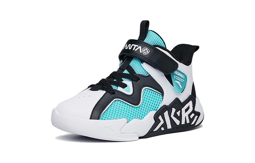 Order (Preschool) Anta High-Top Basketball 'Cement Buster White Blue Black' A312229966-2