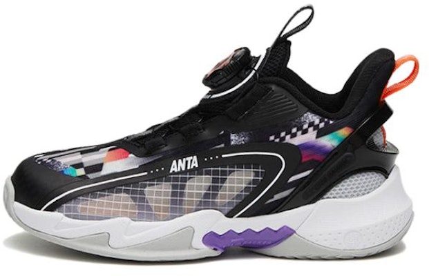 (Preschool) Anta High-Top Basketball 'Inverse Scales Black and White' A312329901-3 Buy (Preschool) Anta High-Top Basketball 'Inverse Scales Black and White' A312329901-3