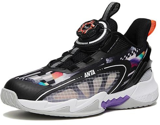 (Preschool) Anta High-Top Basketball 'Inverse Scales Black and White' A312329901-3 Order (Preschool) Anta High-Top Basketball 'Inverse Scales Black and White' A312329901-3