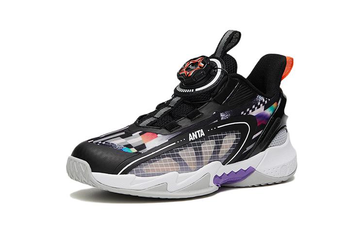 Order (Preschool) Anta High-Top Basketball 'Inverse Scales Black and White' A312329901-3