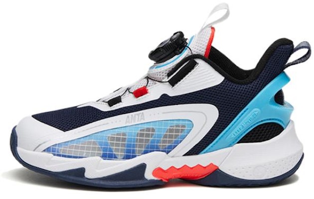 (Preschool) Anta High-Top Basketball 'Nishikigoi White Blue' A312329901-1 Buy (Preschool) Anta High-Top Basketball 'Nishikigoi White Blue' A312329901-1
