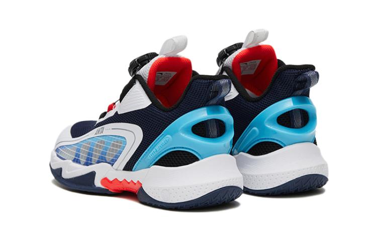 Shop (Preschool) Anta High-Top Basketball 'Nishikigoi White Blue' A312329901-1